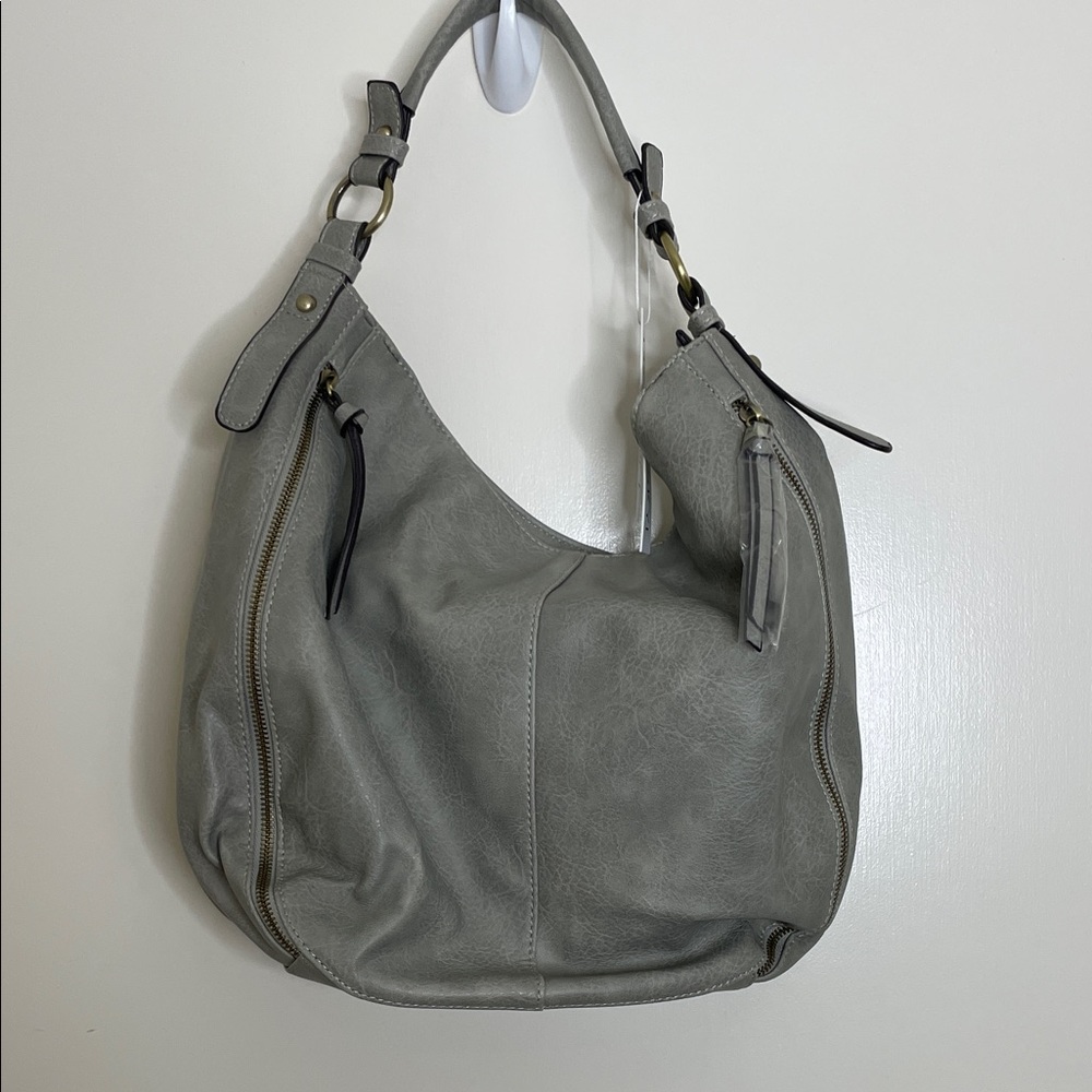 Malibu Skye Vegan Leather Gray Handbag